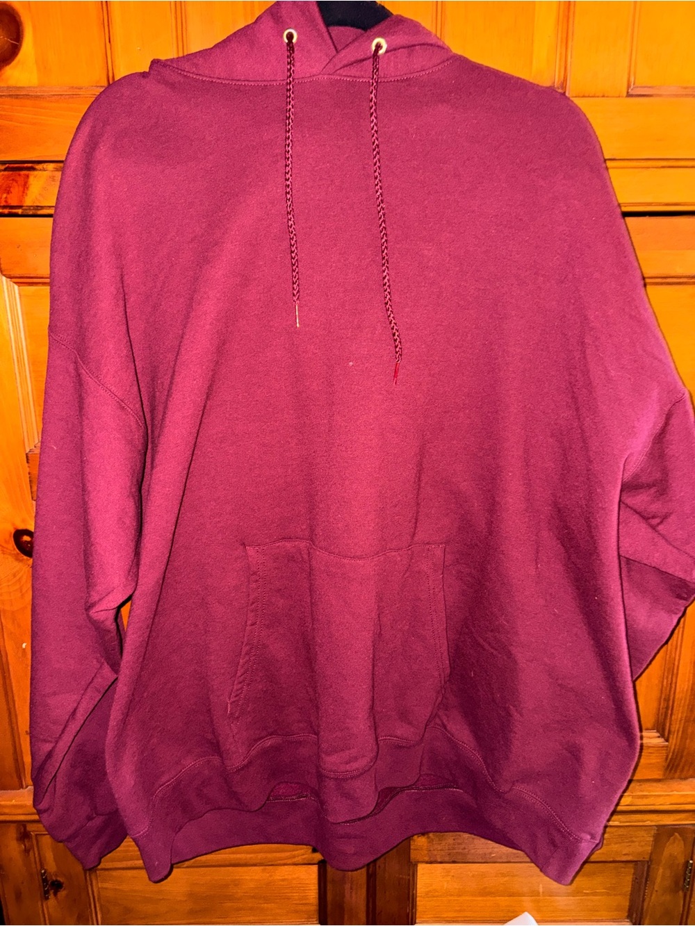 Hanes Men's Lightweight Hoodie Jacket in Burgundy